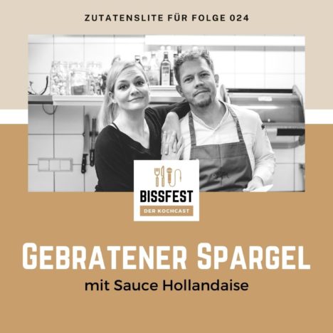 Rezept: Gebratener Spargel mit Sauce Hollandaise